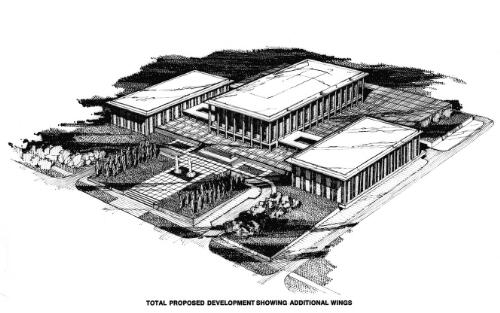 Total proposed development showing additional wings [National Library of Australia building] [picture]