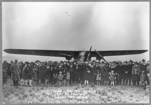 Kingsford Smith's plane at Canberra, June 15th 1928 [picture]