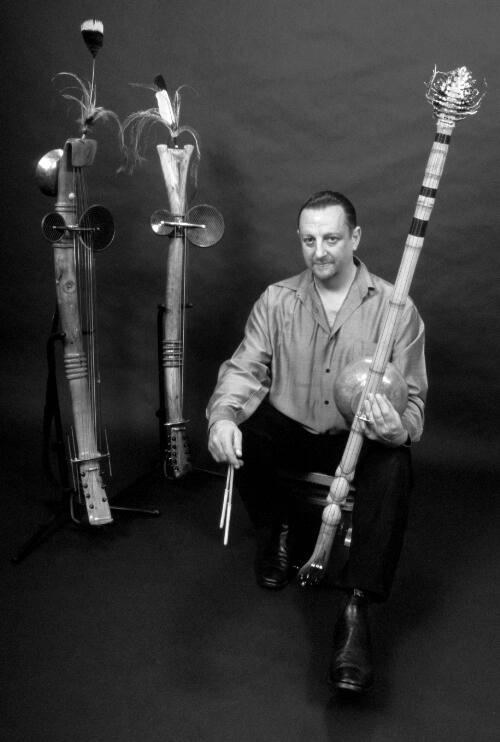 Portrait of musician and instrument maker Colin Offord, 2003 [picture] / Paul Cosgrave