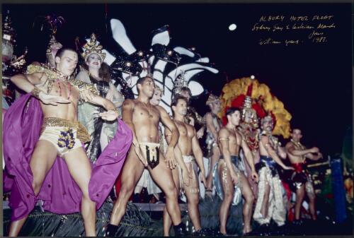 Albury Hotel float, Sydney Gay & Lesbian Mardi Gras, 1983 [picture] / William Yang