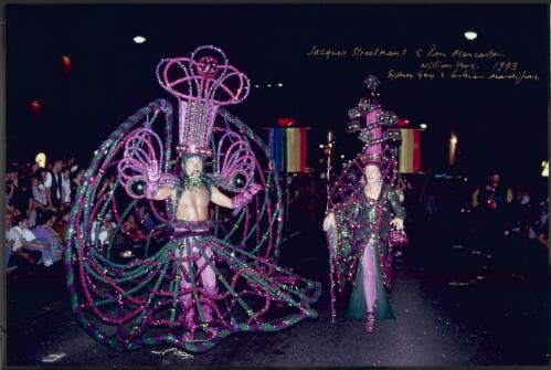 Jacques Straetmans & Ron Muncaster, Sydney Gay & Lesbian Mardi Gras, 1993 [picture] / William Yang