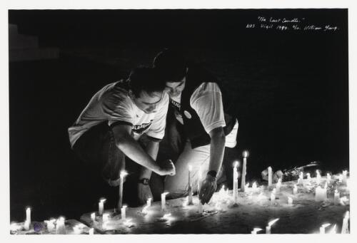 The last candle, AIDS vigil [The Domain, Sydney], 1994 [picture] / William Yang