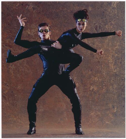 Portrait of  Nicole Rhodes and Nigel Burley in Lead from Alchemy, commissioned from Stephen Page, the Australian Ballet, 26 July, 1996 [picture] / Jim McFarlane