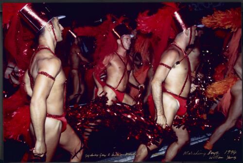Marching Boys, Sydney Gay & Lesbian Mardi Gras, 1994 [picture] / William Yang