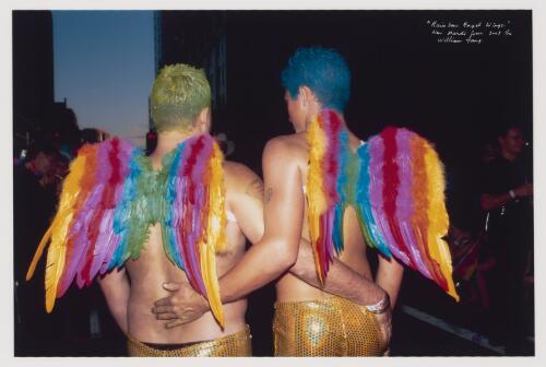 Rainbow angel wings, New Mardi Gras, 2003 [picture] / William Yang