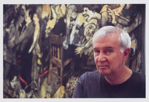 Portrait of artist, Fred Cress, in his Sydney studio, December 2003 [picture] / Nathan Kelly