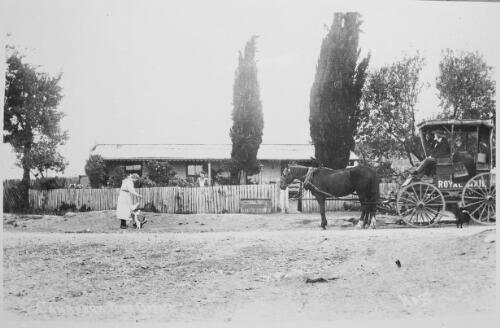 [Royal Mail coach outside Canberra Post Office, ca. 1910] [picture]