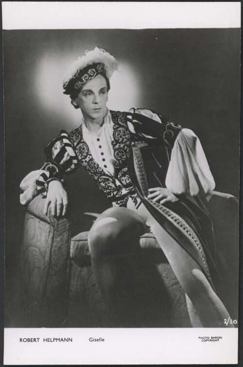 [Robert Helpmann as Albrecht in "Giselle", 1948] [picture] / Nahum Baron