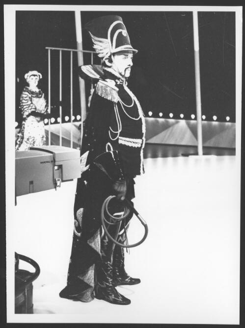 Robert Helpmann as 'Sergeant Pepper' in Fool on the Hill [picture] / Australian Information Service photograph by John McKinnon