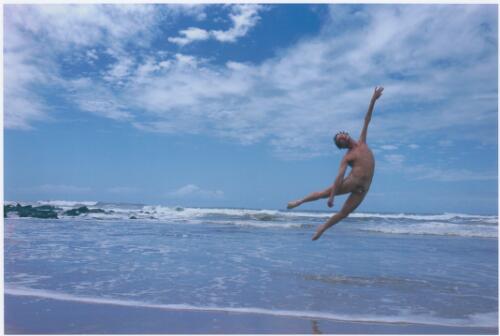 James Cunningham, jump, Chinaman's Beach, near Evans Head, Northern NSW, March 1994 [picture] / Suzon Fuks