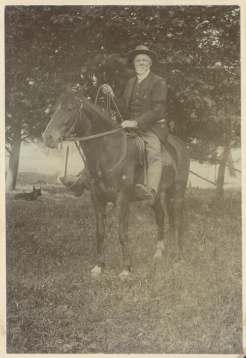 A man on a horse at Koorabri, Brindabella, New South Wales [picture]/ W.G. Kingsley