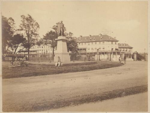 Governor Bourke's statue, Sydney, New South Wales, 1878/1879 [picture] / Lawrence Frost