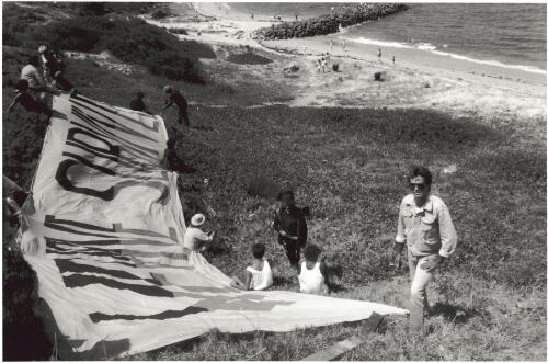 Gary Foley, Invasion Day, we have survived, La Perouse Bay, 26th January, 1988 [picture] / Juno Gemes