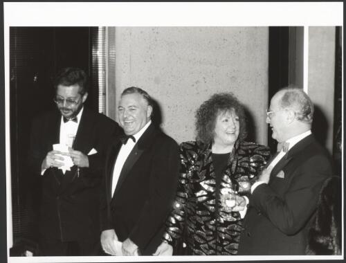 Mr and Mrs Alan Bond with Rene Rivkin and Clyde Holding [picture] / Australian Information Service
