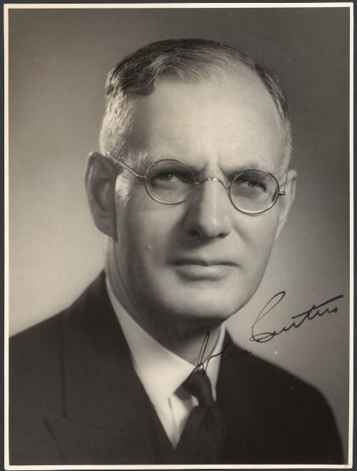 Autographed portrait of John Curtin, Prime Minister of Australia, 1941-1945 [picture]