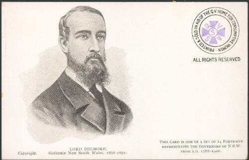 Postcard portrait of Lord Belmore [picture]