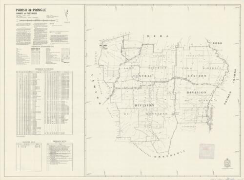 Parish of Pringle, County of Pottinger [cartographic material] / printed & published by Dept. of Lands Sydney