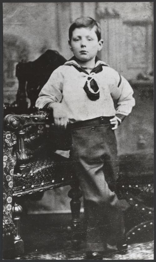 Portrait of Sir Winston Spencer Churchill at the age of five, 1880 [picture] / Camera Press