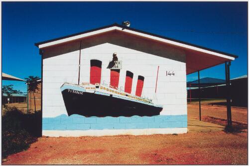[Mural of The Titanic on Block 144 at Woomera Detention Centre], 2005 [picture] / Dean Sewell
