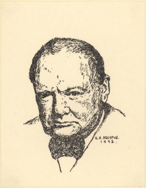 Portrait of Sir Winston Churchill, 1942 [picture] / G.A. Dreyfus