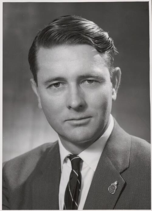 Peter Browne, Member of the House of Representatives for Kalgoorlie, Western Australia, 1959 [picture] / Photograph by Australian News and Information Bureau
