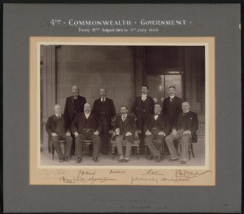4th Commonwealth Government from 19th August 1904 to 4th July 1905 [picture]