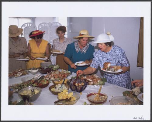 Melbourne Cup buffet luncheon, Peters Hotel, Springsure, Queensland, November 1990 [picture] / Bill Bachman