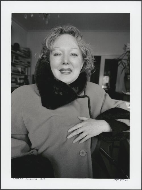 Portrait of writer, Victoria Hammond, 1999 [picture] / Joyce Evans