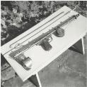 One of the first commercially made spear guns imported into Australia, ca. 1952 [picture] / Jeff Carter