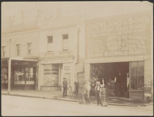 J. Newland & Sons, Parisian Laundry and  J. Adams, business premises in Ashton's Place, off George? Street West, Sydney, [1] [picture]