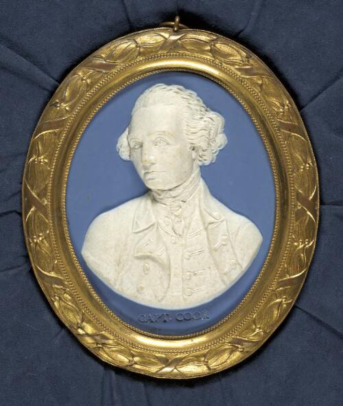 Portrait medallion of Captain Cook, ca. 1777 [realia] / Wedgwood & Bentley