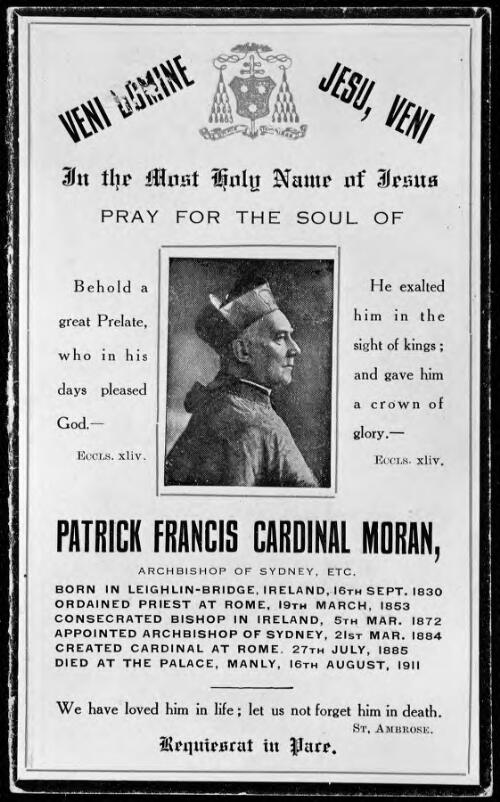 Cardinal Patrick Francis Cardinal Moran, Archbishop of Sydney, New South Wales, 1911 [picture]
