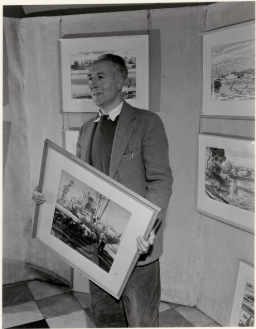 Water colourist, Stanley A Field, National Art School, Sydney, New South Wales, July 1961 [picture]
