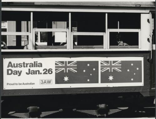 A Melbourne tram publicising Australia Day [picture]