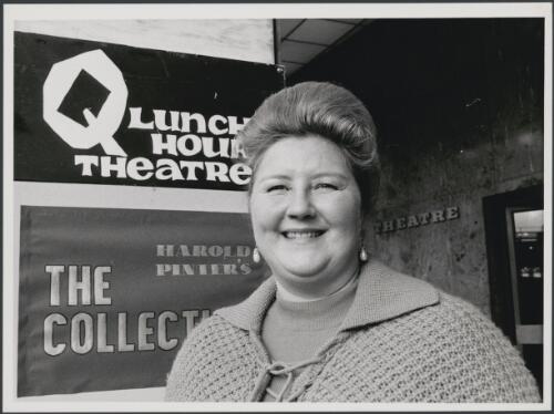 Artistic director and administrator, Doreen Warburton, an original founder of the Q lunch time theatre [picture]