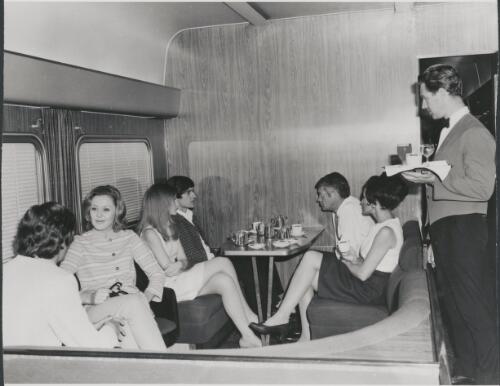 Section of the lounge car on the Indian Pacific passenger express, (2) [picture]