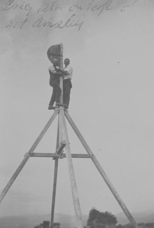 Trig station at top of Mt Ainslie, Canberra, ca. 1925 [picture]