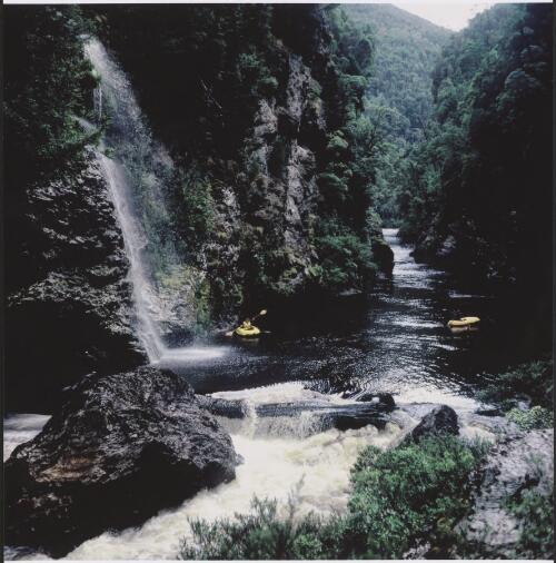 The Franklin River upstream of the Irenabyss, Tasmania, 1980 [picture] / Bob Brown