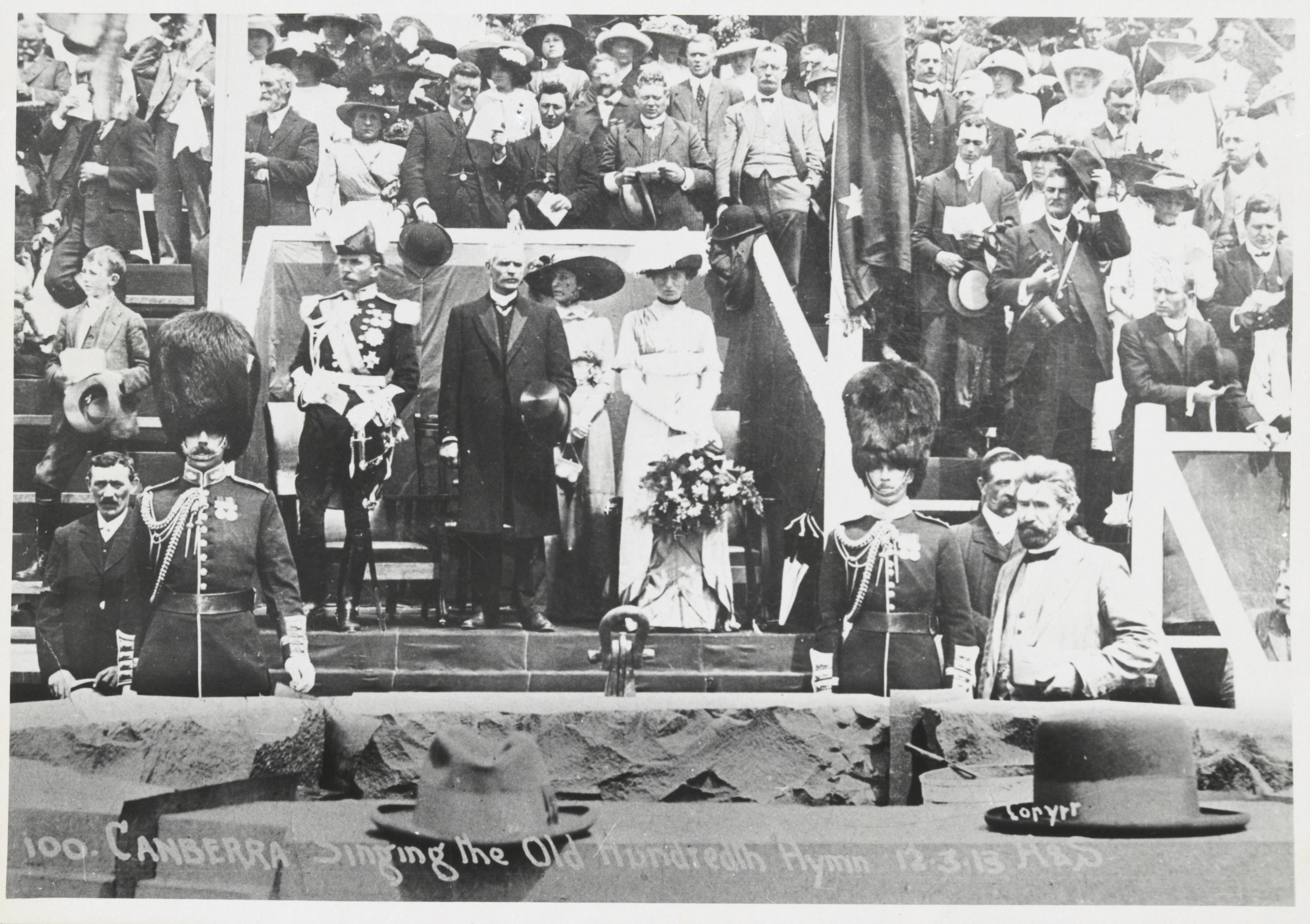 Prime Minister Andrew Fisher And Lord And Lady Denman Standing For The ...