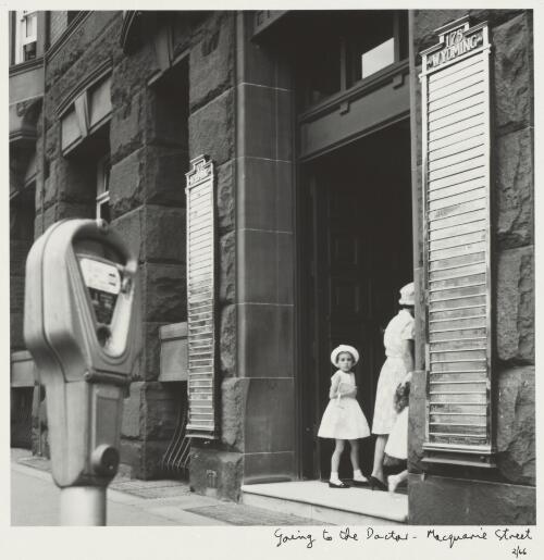 Going to the doctor, Wyoming Chambers, 175 Macquarie Street, Sydney, February 1966 [picture] / Ted Richards