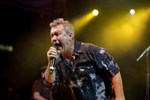 Jimmy Barnes during a live performance at Fogarty Park, Cairns, Queensland, 2010 [picture] / Nathan David Kelly