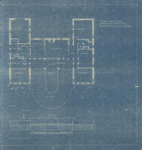 Floorplan for a house at Castlecrag for Mr Lee, New South Wales, ca. 1920 [picture] / Walter Burley Griffin