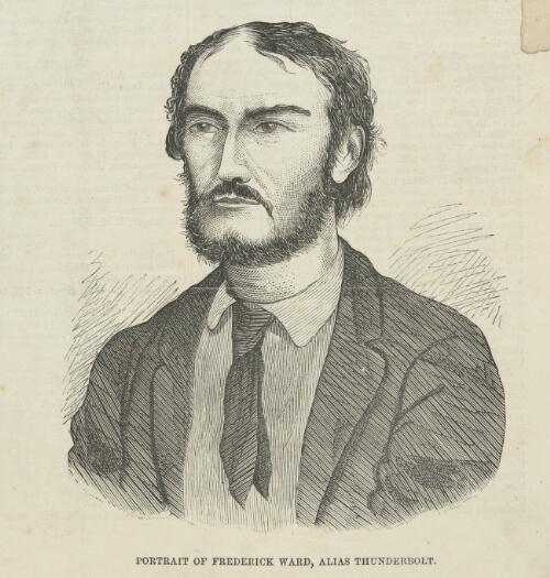 Portrait of Frederick Ward alias Thunderbolt, 1870 [picture]