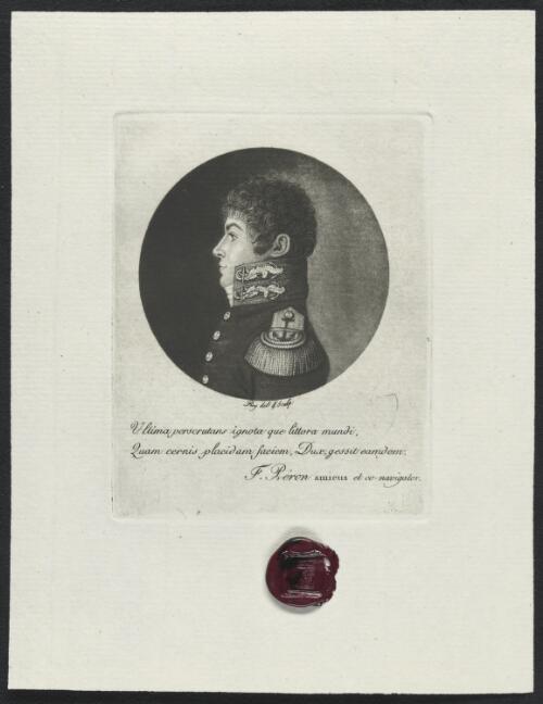 Portrait of Louis Claude de Saulces de Freycinet, ca. 1812 [picture] / Roy del & sculp