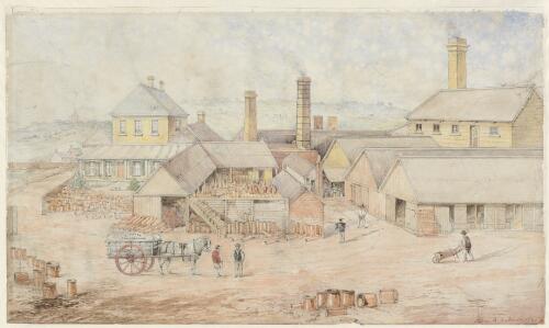 Fowler Pottery, Camperdown, 1865 [picture] / John Rider Roberts