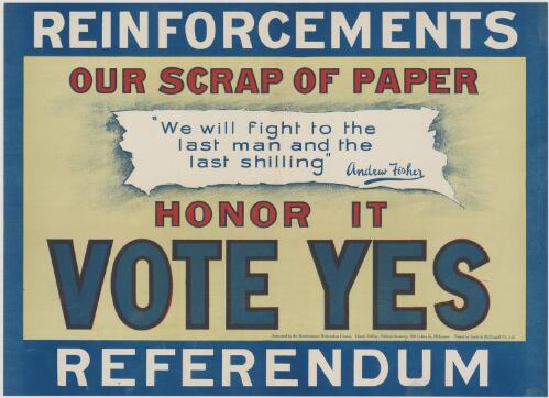 Reinforcements referendum [picture] : vote yes