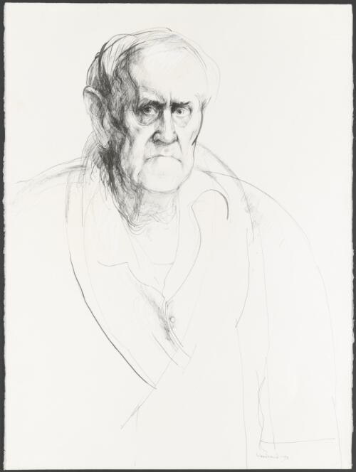 Portrait of Patrick White, 1993 [picture] / Margaret Woodward