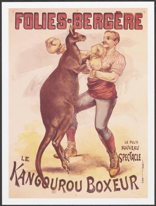 Folies Bergere [picture] : le kangourou boxeur : le plus nouveau spectacle