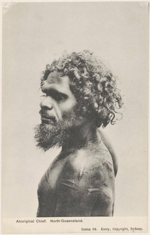 Narimboo of the Workii clan, an Aboriginal leader, North Queensland, ca. 1895 [picture] / Charles Kerry