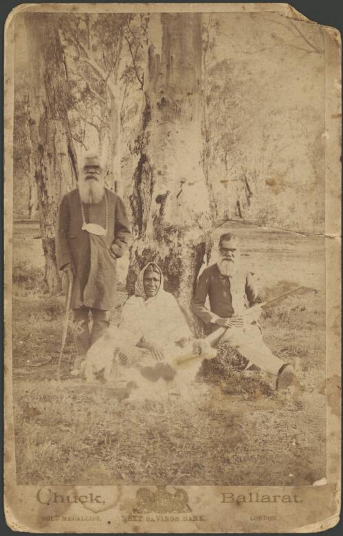 King Billy and family at Mellool Station, New South Wales, ca. 1888 [picture] / Thomas Foster Chuck